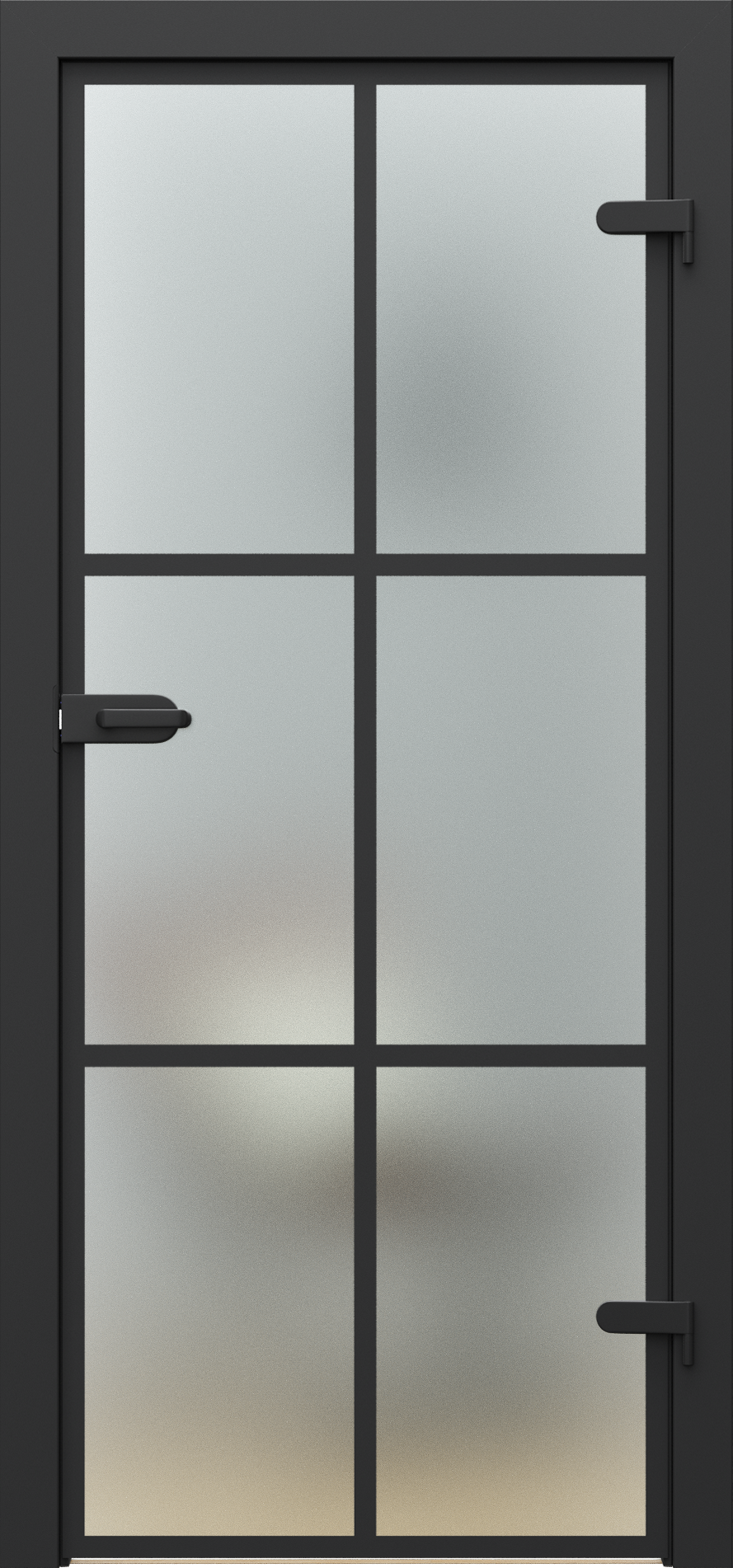 Matné sklo s malovanou mřížkou, vzor 3